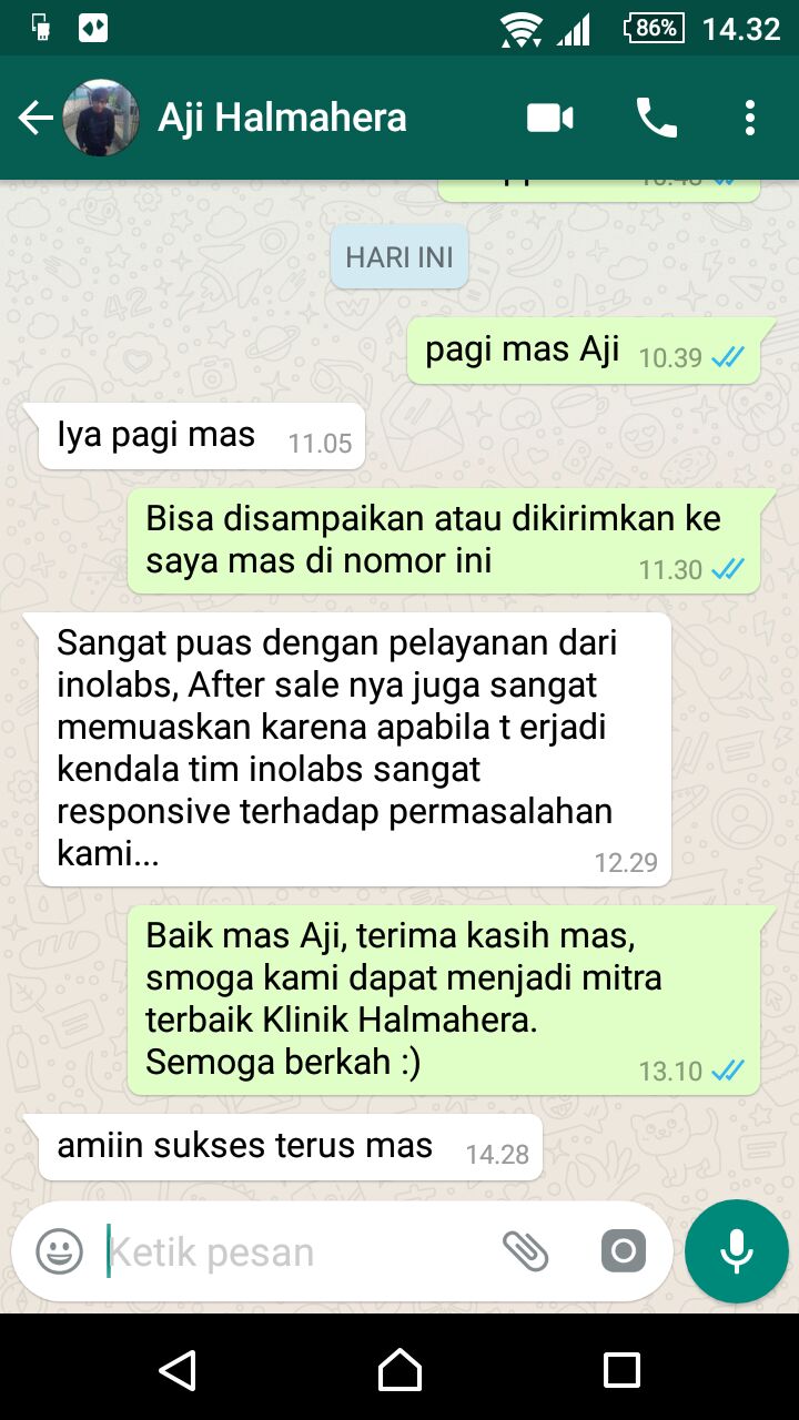 Testimoni Klinik Halmahera